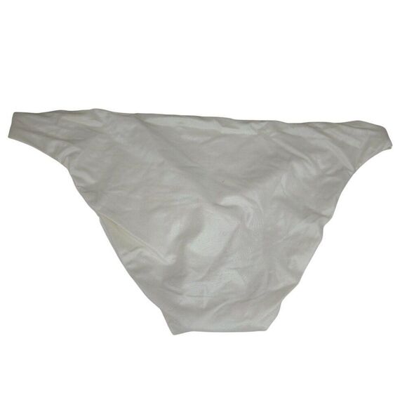 Luxe By Lisa Vogel Beach Pant Premier Bikini Bottom L Iridescent White - Picture 2 of 5